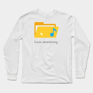 louis armstrong folder Long Sleeve T-Shirt